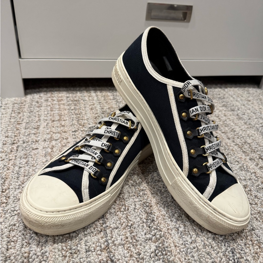 Dior Canvas Low-Top Sneakers